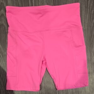 Girl's Pink Athletic Shorts